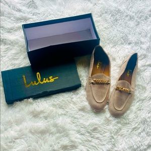 Lulu’s suede loafers